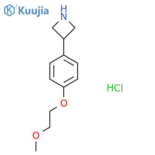 3-[4-(2-Methoxyethoxy)phenyl]azetidine;hydrochloride structure