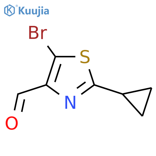5-Bromo-2-cyclopropyl-1,3-thiazole-4-carbaldehyde structure