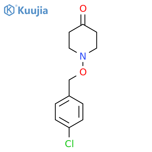 1-[(4-Chlorophenyl)methoxy]piperidin-4-one structure