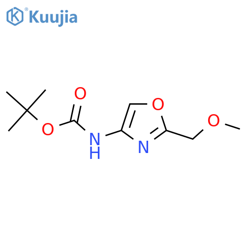 tert-butyl N-[2-(methoxymethyl)-1,3-oxazol-4-yl]carbamate structure