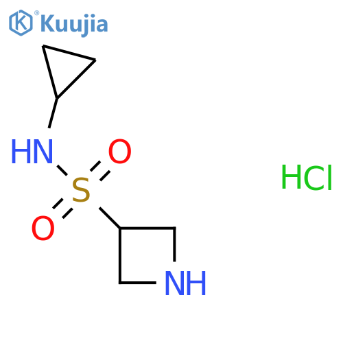 N-Cyclopropylazetidine-3-sulfonamide;hydrochloride structure