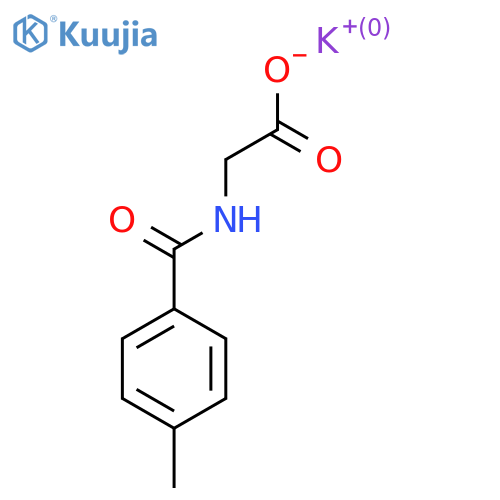 Potassium;2-[(4-methylbenzoyl)amino]acetate structure
