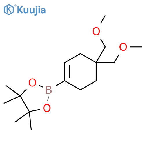 1,3,2-Dioxaborolane, 2-[4,4-bis(methoxymethyl)-1-cyclohexen-1-yl]-4,4,5,5-tetramethyl- structure