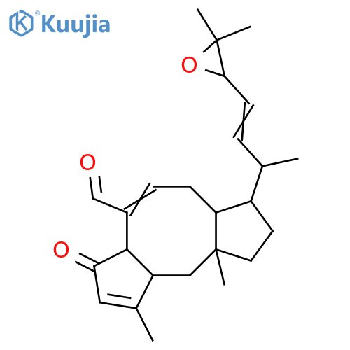 5-Oxo-3,7,16,18-ophiobolatetraen-21-al; 18R,19-Epoxide structure