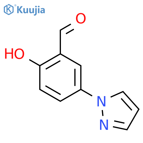 2-Hydroxy-5-pyrazol-1-ylbenzaldehyde structure