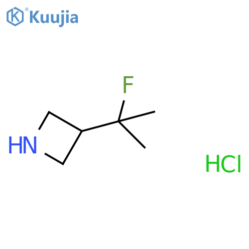 Azetidine, 3-(1-fluoro-1-methylethyl)-, hydrochloride (1:1) structure