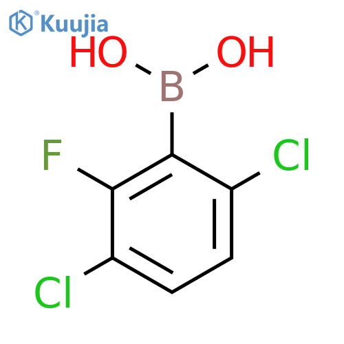 (3,6-Dichloro-2-fluorophenyl)boronic acid structure