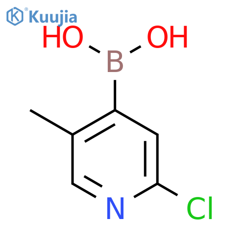 2-Chloro-5-methylpyridine-4-boronic acid structure