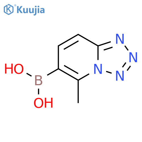 5-Methyl-[1,2,3,4]tetrazolo[1,5-a]pyridino-6-boronic acid structure