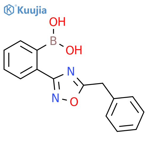 2-(5-Benzyl-1,2,4-oxadiazol-3-yl)phenylboronic acid structure