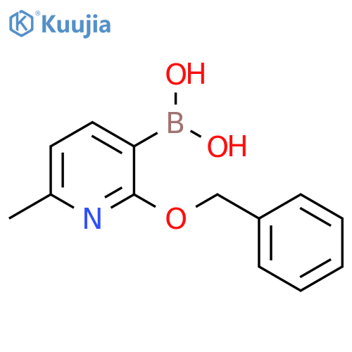 2-(Benzyloxy)-6-methylpyridin-3-yl]boronic acid structure