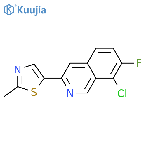5-(8-Chloro-7-fluoroisoquinolin-3-yl)-2-methylthiazole structure