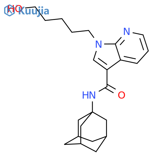 N-(adamantan-1-yl)-1-(5-hydroxypentyl)-1H-pyrrolo[2,3-b]pyridine-3-carboxamide structure
