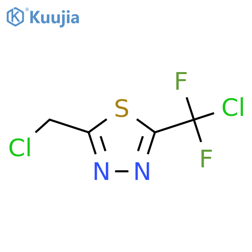 2-(Chlorodifluoromethyl)-5-(chloromethyl)-1,3,4-thiadiazole structure