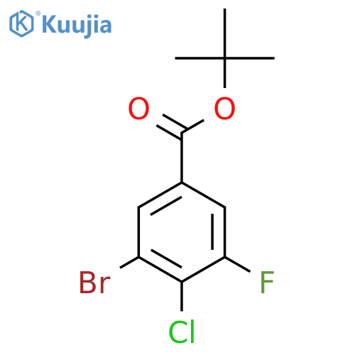 tert-Butyl 3-bromo-4-chloro-5-fluorobenzoate structure