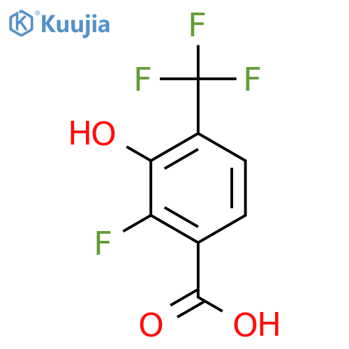 2-Fluoro-3-hydroxy-4-(trifluoromethyl)benzoic acid structure