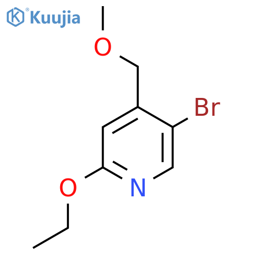 5-Bromo-2-ethoxy-4-(methoxymethyl)pyridine structure