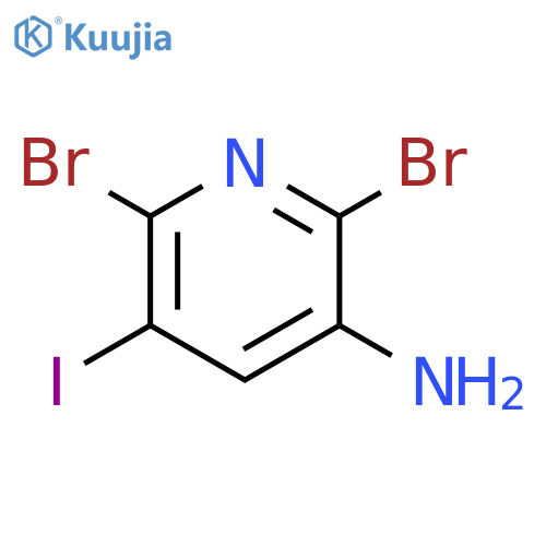 3-Pyridinamine, 2,6-dibromo-5-iodo- structure