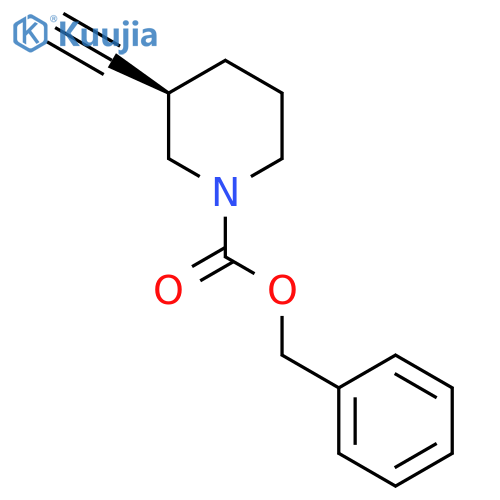 (S)-Benzyl 3-ethynylpiperidine-1-carboxylate structure