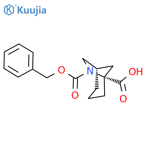 (1S,5R)-6-(benzyloxy)carbonyl-6-azabicyclo3.2.1octane-5-carboxylic acid structure