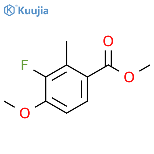Methyl 3-fluoro-4-methoxy-2-methylbenzoate structure
