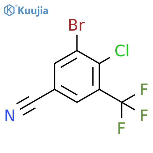 3-Bromo-4-chloro-5-
(trifluoromethyl)benzonitrile structure