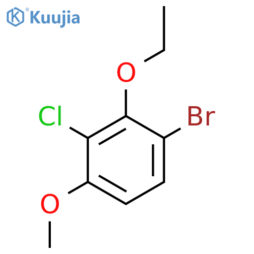 1-Bromo-3-chloro-2-ethoxy-4-methoxybenzene structure