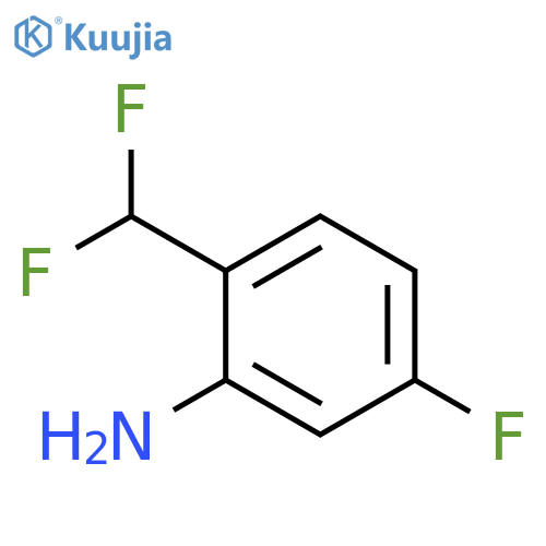 2-(difluoromethyl)-5-fluoroaniline structure