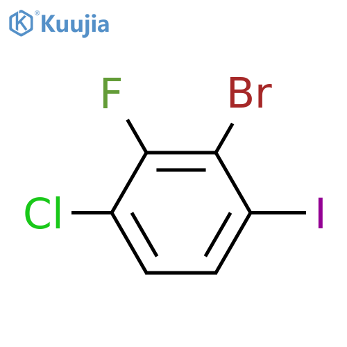 2-Bromo-4-chloro-3-fluoro-1-iodobenzene structure