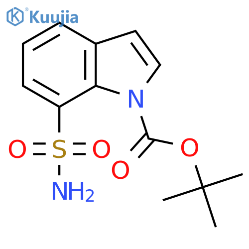 tert-butyl 7-sulfamoyl-1H-indole-1-carboxylate structure