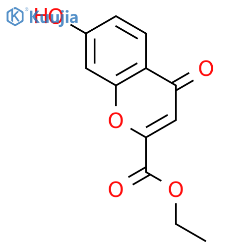Ethyl 7-Hydroxy-4-oxo-4h-chromene-2-carboxylate structure