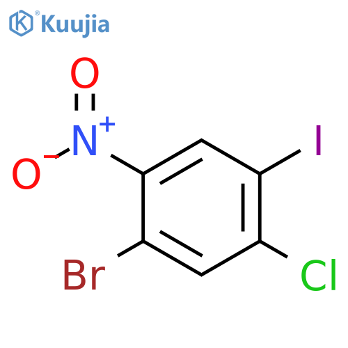 Benzene, 1-bromo-5-chloro-4-iodo-2-nitro- structure