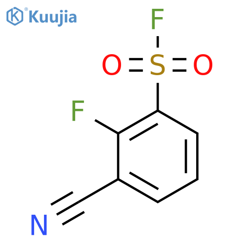 3-Cyano-2-fluorobenzene-1-sulfonyl fluoride structure
