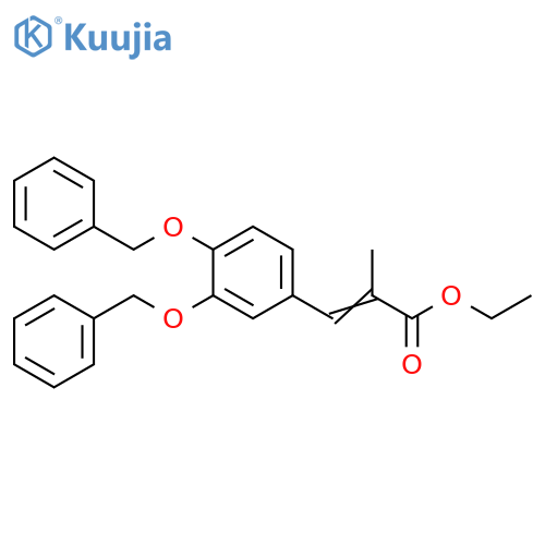 Ethyl 3-3,4-Bis(benzyloxy)phenyl-2-methylprop-2-enoate structure