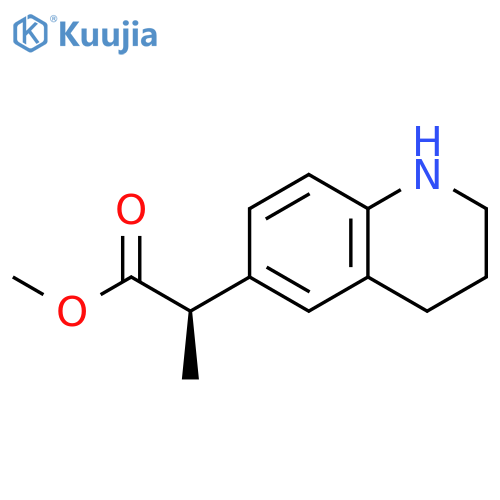 methyl (2R)-2-(1,2,3,4-tetrahydroquinolin-6-yl)propanoate structure