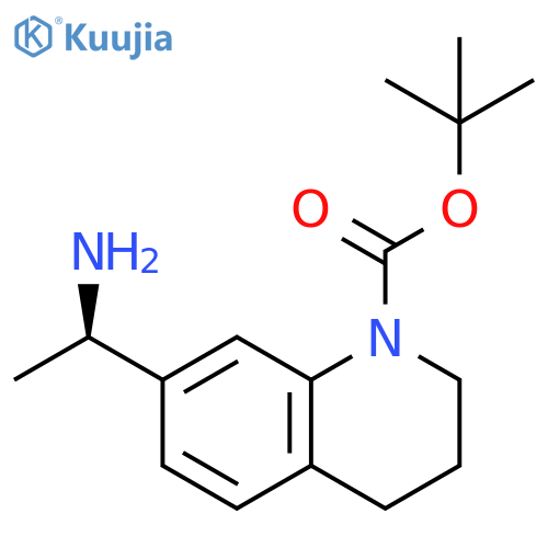 tert-butyl 7-[(1R)-1-aminoethyl]-3,4-dihydro-2H-quinoline-1-carboxylate structure