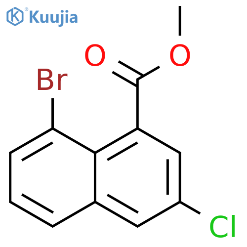 methyl 8-bromo-3-chloro-naphthalene-1-carboxylate structure