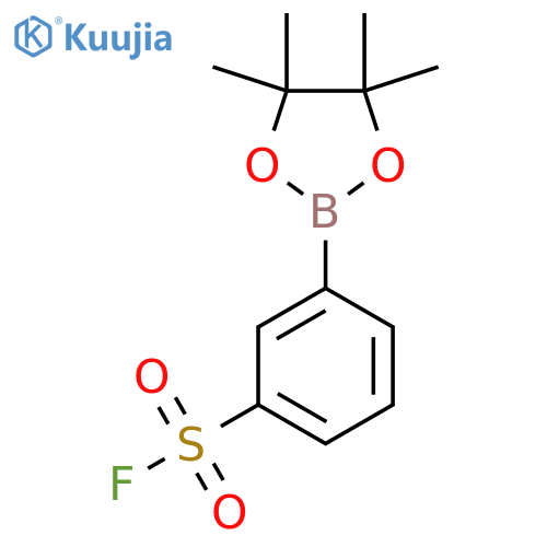 3-(tetramethyl-1,3,2-dioxaborolan-2-yl)benzene-1-sulfonyl fluoride structure