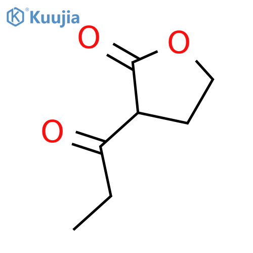 2(3H)-Furanone, dihydro-3-(1-oxopropyl)- structure