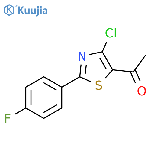 Ethanone, 1-[4-chloro-2-(4-fluorophenyl)-5-thiazolyl]- structure