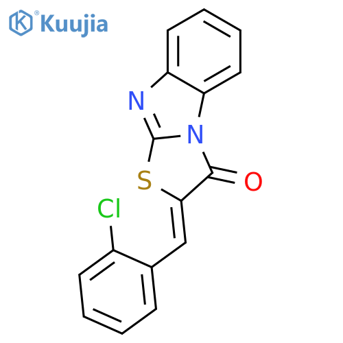 Thiazolo[3,2-a]benzimidazol-3(2H)-one,2-[(2-chlorophenyl)methylene]- structure