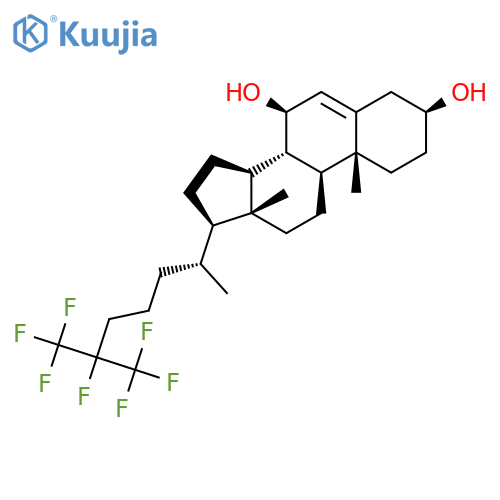 Cholest-5-ene-3,7-diol, 25,26,26,26,27,27,27-heptafluoro-, (3b,7b)- structure
