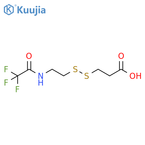 N-(2,2,2-Trifluoroacetyl)-3-[(2-aminoethyl)dithio]propanoic acid structure