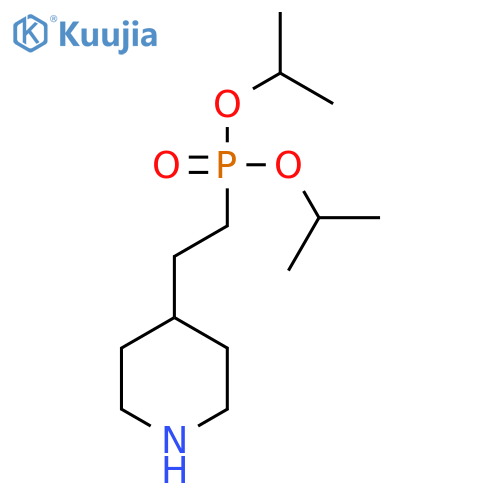 Bis(propan-2-yl) [2-(piperidin-4-yl)ethyl]phosphonate structure