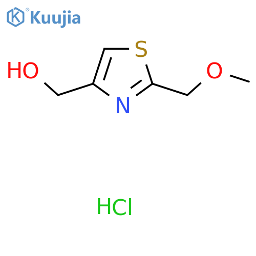 [2-(Methoxymethyl)-1,3-thiazol-4-yl]methanol;hydrochloride structure