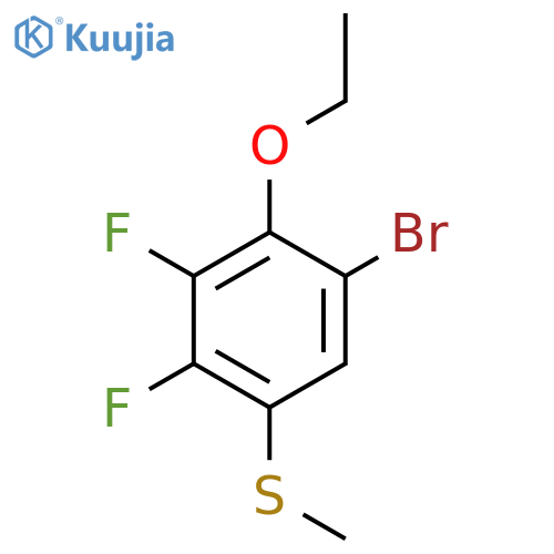 (5-Bromo-4-ethoxy-2,3-difluorophenyl)(methyl)sulfane structure