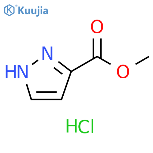 1H-Pyrazole-3-carboxylic acid, methyl ester, hydrochloride (1:1) structure