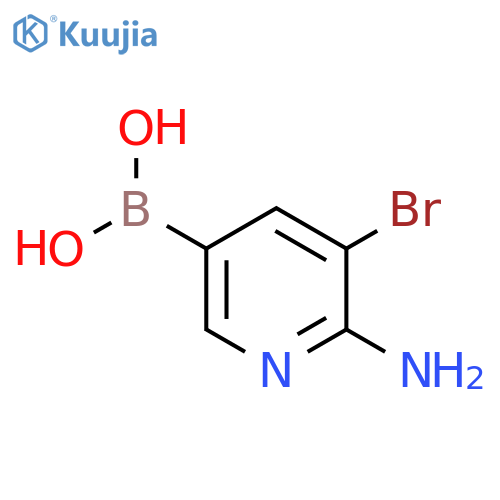 (6-Amino-5-bromopyridin-3-yl)boronic acid structure
