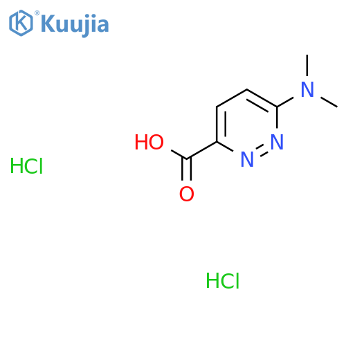 6-(Dimethylamino)pyridazine-3-carboxylic acid;dihydrochloride structure