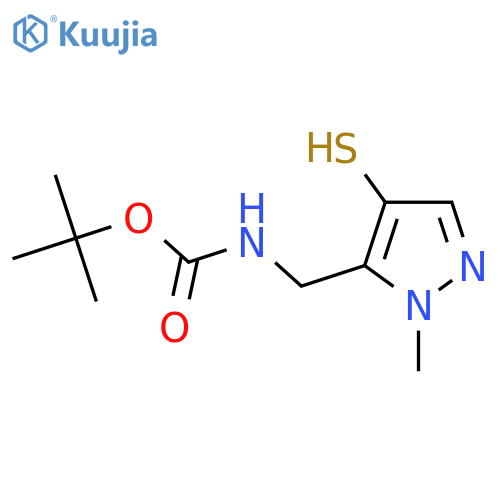Tert-butyl N-[(2-methyl-4-sulfanylpyrazol-3-yl)methyl]carbamate structure